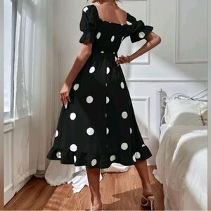 Polka Dot Midi Dress